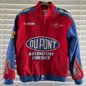 Vintage Jeff Gordon Chase Authentics Jacket Extra Large Dupont Nascar Flames